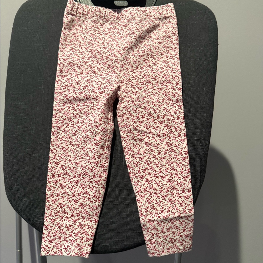 Ralph Lauren Red Floral Kids Leggings